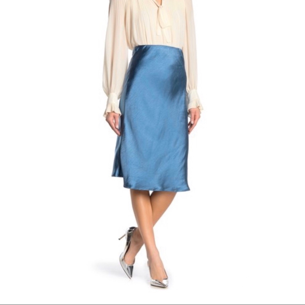 Satin Midi Skirt